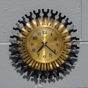 Weimar Brass Starburst Clock (Circa 1960s)