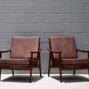 Danish Low-Line Armchairs (Circa 1960s)