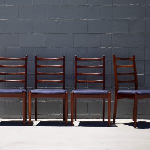 Schreiber Ladder Back Dining Chairs (Circa 1960-70s)