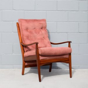High Back Danish Style Armchair (Circa 1950s)