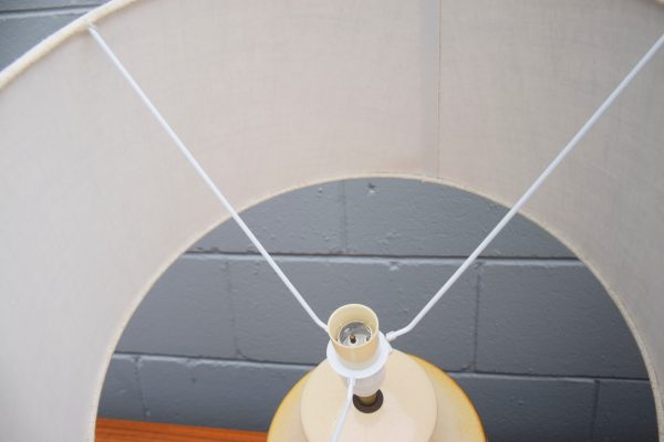 Ceramic Honey Pot Lamp with Shade (Circa 1970s) - Image 2