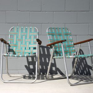 Iconic Aluminium Lawn Chairs (Circa 1970s)
