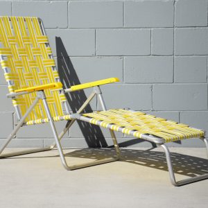 Aluminium and Plastic Lawn Chaise (Circa 1970s)