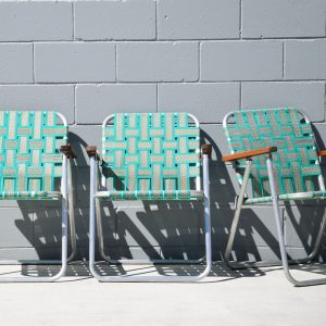 Three Aluminium Lawn Chairs (Circa 1960s/70s)
