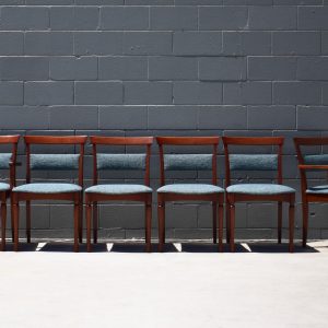 Six Chiswell Dining Chairs with Carvers (Circa 1970s)