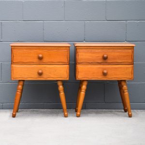 Belvedere Furniture Two Drawer Bedsides (Circa 1970s)
