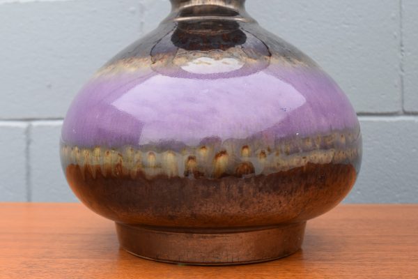 Mid Century Ceramic Lamp with New Shade (Circa 1970s) - Image 4