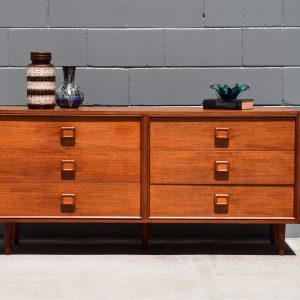 Mid Century Six Drawer Sideboard (Circa 1970s)