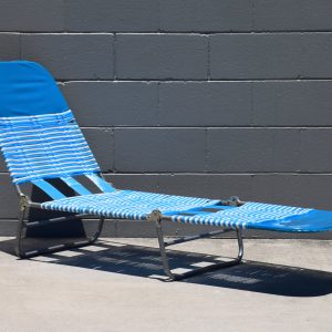 Retro Blue & White Banana Lounge