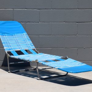 Retro Blue & White Banana Lounge