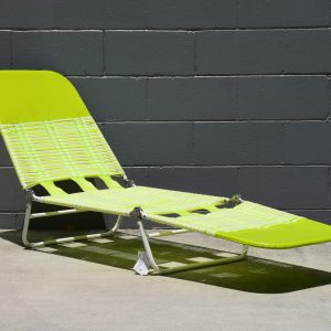 Retro Green & White Banana Lounge