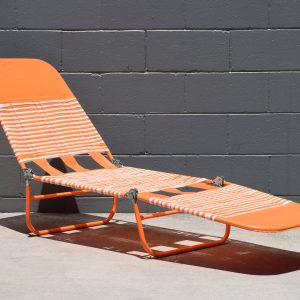 Retro Orange & White Banana Lounge