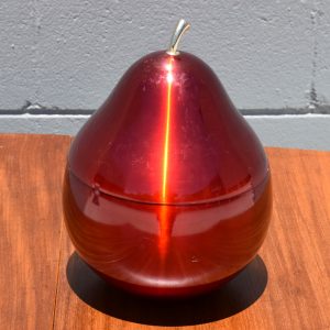 Novo Industries Red Anodised Pear Ice Bucket (Circa 1960s)