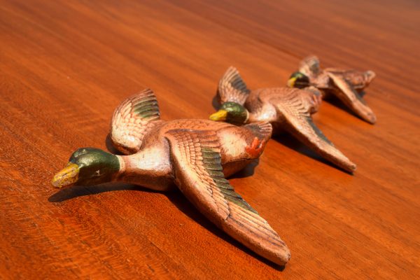 Flying Mallard Duck Wall Hanging Set (Circa 1950s)