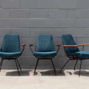 Aries Furniture Wire Frame Armchairs (Circa 1970s)