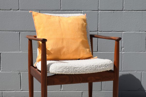 Square Cactus Silk Cushion - Yellow (Brand New) - Image 3