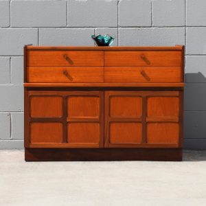 Nathan Furniture Four Drawer and Two Door Sideboard (Circa 1970s)