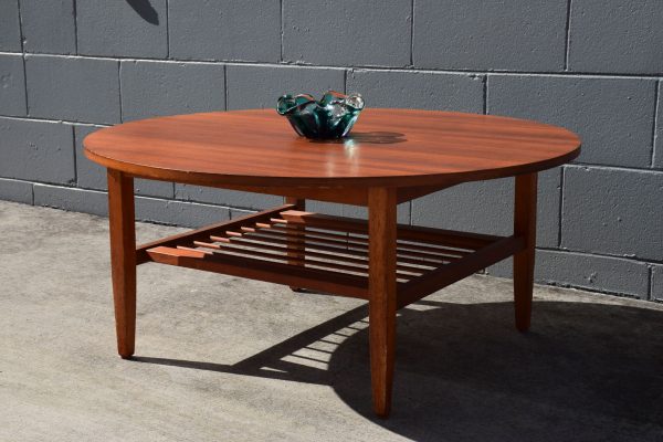 Mid Century Round Rack Coffee Table (Circa 1960s) - Image 2
