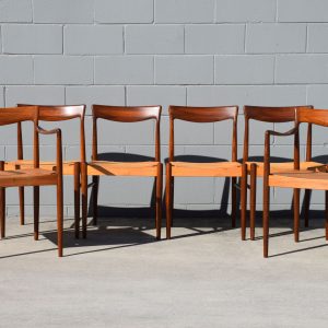 Six DQF (Danish Quality Furniture) Dining Chairs (Circa 1960s)