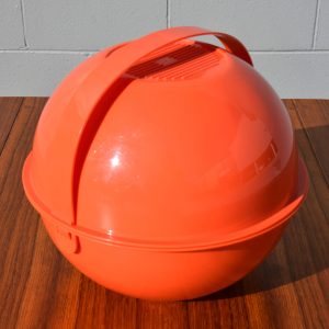 Mid Century Orange 29-Piece Picnic Ball Set (Circa 1970s)