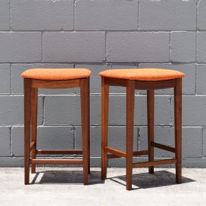 Pair of Carricks (Elite) Furniture Kitchen Stools (Circa 1970s)