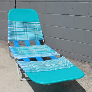 Retro Aqua and White Banana Lounge