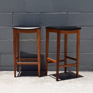 Pair of Carricks (Elite) Furniture Kitchen Stools (Circa 1970s)