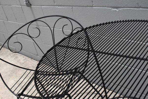 Black Outdoor Saucer Setting (Circa 1950s) - Image 5