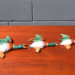 Set of Three Ceramic Flying Ducks