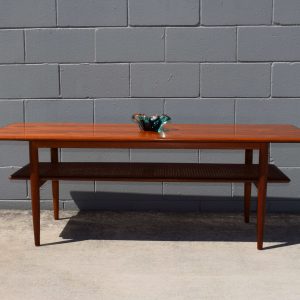 XL Parker Rattan Coffee Table (Circa 1960s)