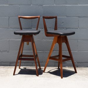 TH Brown Original Danish Bar Stools (Circa 1960s)