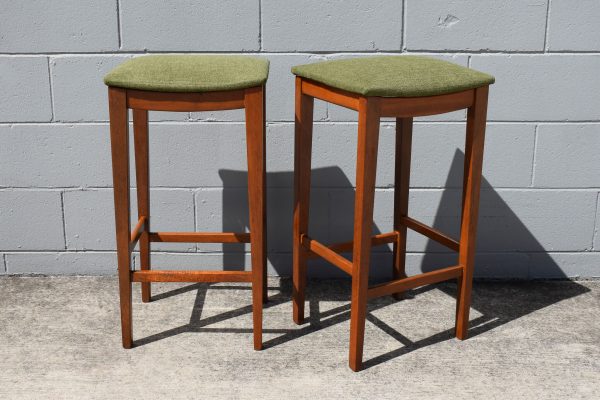 Pair of Carricks (Elite) Furniture Kitchen Stools (Circa 1970s)