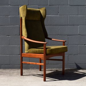 High Back Winged Armchair (Circa 1960-70s)