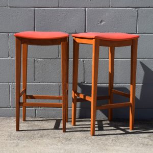 Pair of Carricks (Elite) Furniture Kitchen Stools (Circa 1970s)