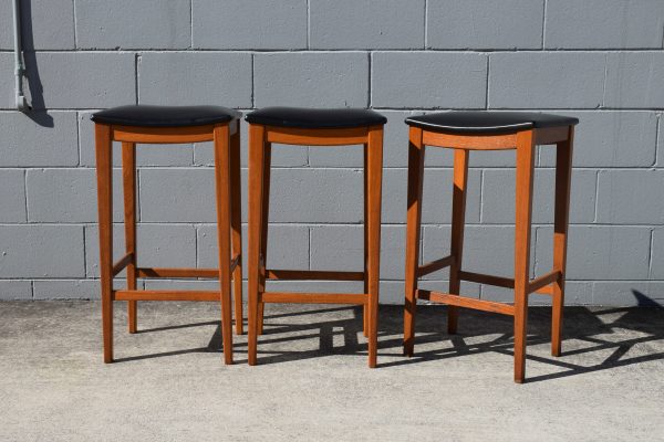 Three Elite Furniture Kitchen Stools (Circa 1970s)