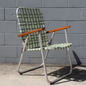 Aluminium Webbed Lawn Chair (Circa 1960s)