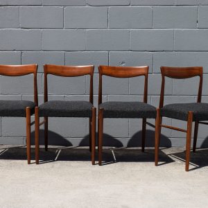 Four DQF (Danish Quality Furniture) Dining Chairs (Circa 1960s)