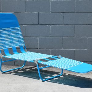 Retro Blue & White Banana Lounge