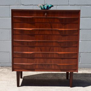 G. J. Møbler Five-Drawer Tallboy (Circa 1960s)