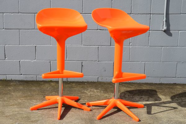 Retro Kartell Style Spoon Stools (Circa 1970s) - Image 4