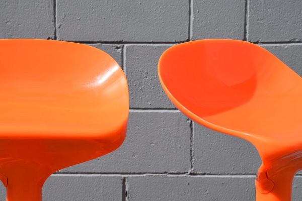 Retro Kartell Style Spoon Stools (Circa 1970s) - Image 5