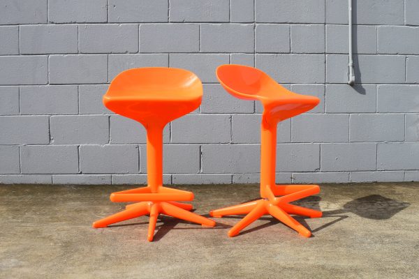 Retro Kartell Style Spoon Stools (Circa 1970s) - Image 2