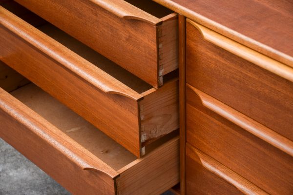 Mid Century Nine Drawer Sideboard (Circa 1970s) - Image 5