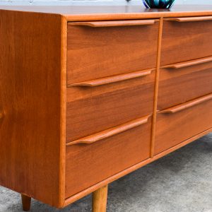 Mid Century Nine Drawer Sideboard (Circa 1970s)