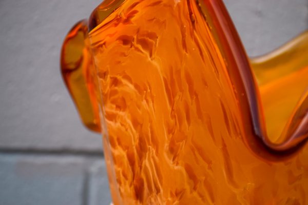 Murano Art Glass Vase by White Cristal (Italy) - Image 4