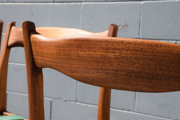 Four Custom Fabric Fler 64 Dining Chairs (Circa 1964) - Image 2