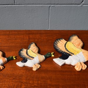 Set of Three Ceramic Flying Ducks