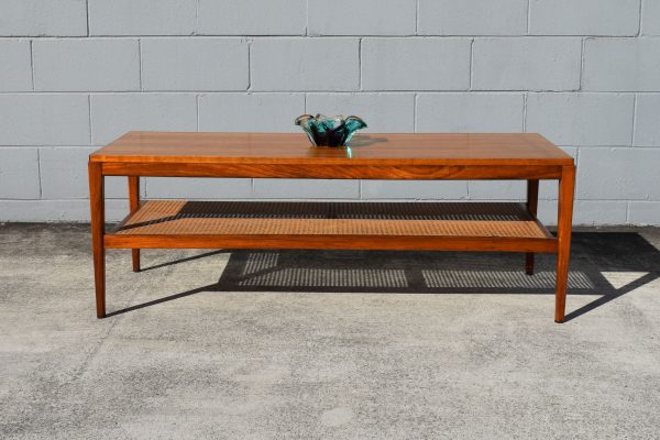 Parker Rattan Coffee Table (Circa 1960s)