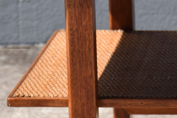Mid Century Coffee Table with Rattan Shelf (Circa 1960s) - Image 6