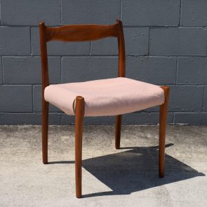 Six Custom Fabric Fler 64 Dining Chairs (Circa 1964)